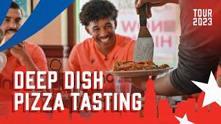 How good is Chicago Deep Dish Pizza?  Palace players find out!