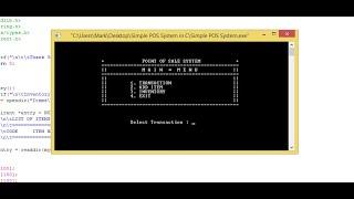 Simple POS System in C