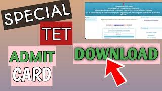 Special TET Admit Card Download 2021|| TET Admit Card||Download Admit in Just 1 Minute||Special TET|