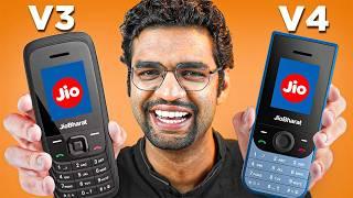 Jio Bharat 4G V3 & V4 Hands-on and First Impressions | Best 4G Feature Phones!