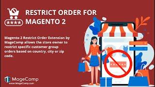 Magento 2 Restrict Order based on Country, City or Zip code