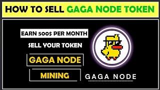 GAGANODE - Gaga Token Mining App | How to Exchange Gaga Token to USD