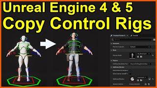 Copy Control Rigs between characters in Unreal Engine 5 (&4) #UE5 #UnrealEngine #ControlRig