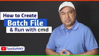 How to create Batch file and run with cmd