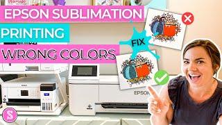 Epson Sublimation Printer Printing Wrong Colors | Fixing Epson F170 and F570 Colors (MAC)