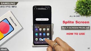 Split screen not working samsung galaxy m13, f13 | samsung galaxy a13 me double screen kaise chalaye