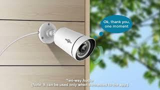 Hiseeu CCTV Security Street Motion Alarm Color Night Vision ONVIF