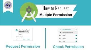 How to Request Multiple Permission in Android Studio | RequestPermission | Android Coding