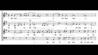 Sicut cervus (G. P. da Palestrina) Score Animation