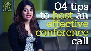 Skillopedia - 4 tips to host an effective conference call ( Telephone skills & Soft skills video)