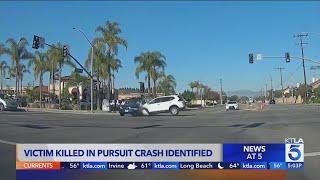 Victim killed in La Palma pursuit crash identified