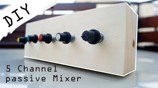 DIY 5 Channel passiv Audio Mixer