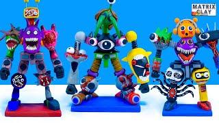 Making ALL New TRANSFORM ROBOT SPRUNKI From Clay #2 | Matrix Clay