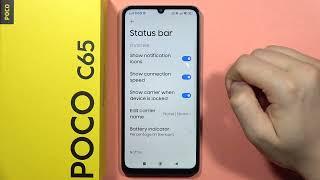 POCO C65: Show Network Speed - Enable Internet Connection Info on Status Bar #pocophone