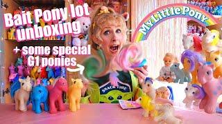 G1 vintage My little Pony bait lot unboxing haul + some grail ponies - 80s 90s girl toys collector