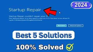 How To Fix Startup Repair Couldn't Repair Your PC In Windows 10/11 - (5 Ways to Fix)
