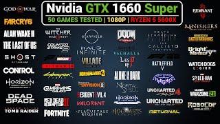 Nvidia GTX 1660 Super Benchmark in 50 Games | Ryzen 5 5600X | 1080P Benchmark