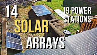 Using EVERY SINGLE Solar Panel I Own!! - Winter Sun Sucks!!