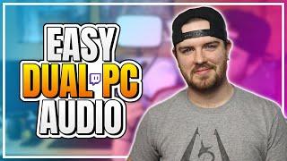 Easy Dual PC Audio Set Up! No Mixer! - P1xelPerfect