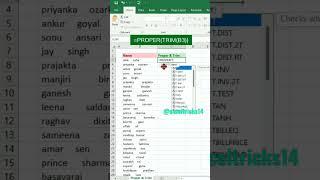 How to use PROPER & TRIM Functions in excel