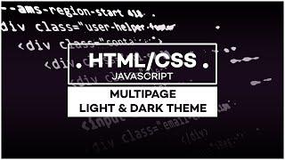 Light & Dark Mode - Beginner HTML/CSS/JavaScript Tutorial.