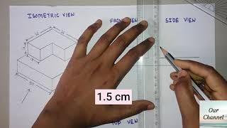 Orthographic Projections | Top View, Front View and Side View | Part - 2 | Engineering Drawing