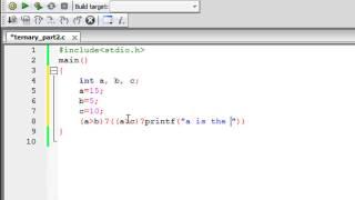 C Programming Tutorial - 34: Ternary Operator (Part-2)