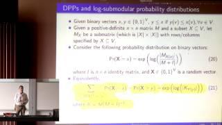 Submodularity and Optimization -- Jeff Bilmes (Part 1)