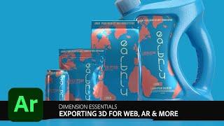 Exporting 3D Designs for Web, AR & More with Adobe Dimension | Adobe Creative Cloud