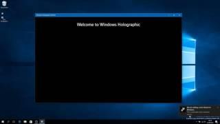 Windows Holographic First Run in Windows 10 Build 14915