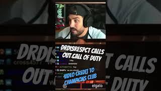 DrDisrespect calls out Call of Duty #drdisrespect #nickmercs #cod #straightpeopleopnionsmatter