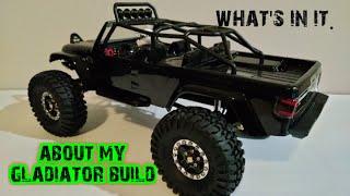 scx24 jeep gladiator modified. what's in it and other projects update