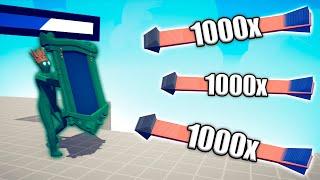 ZOMBIE KING MIRROR SHIELD vs 1000x OVERPOWERED UNITS - TABS | Totally Accurate Battle Simulator 2024