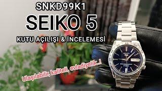 Seiko 5 (SNKD99K1) Otomatik Saat Kutu Açılışı & İncelemesi // Bu fiyata harika! #seiko