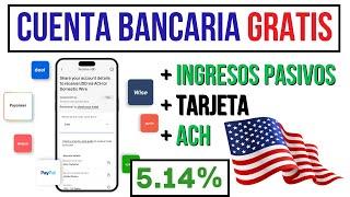 ️ Como Crear CUENTA BANCARIA en ESTADOS UNIDOS   Tarjeta  Ingresos Pasivos 【 WALLBIT 】