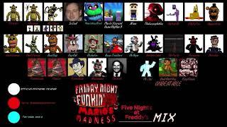 Friday Night Funkin’ Mario’s Madness: FNAF Mix (idea for @Larantula)