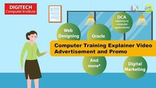 Computer Training Institute explainer | Motion graphics video promo | video advertisement.