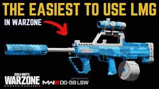 The Low Recoil DG58 is Amazing in Warzone!! (Best DG58 Class Setup) The Easiest To Use LMG.
