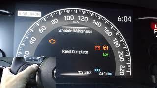 Toyota RAV4 (2019-2025): How To Reset Scheduled Maintenance Indicator?