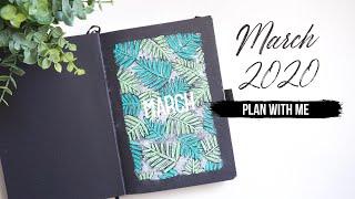 BLACKOUT Bullet Journal | March 2020 Setup