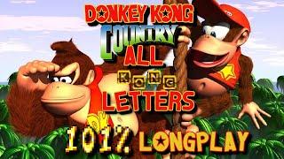 Donkey Kong Country All Kong Letters: Collect them all to finish the level | 101% Longplay