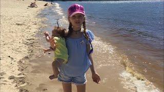 VLOG На пляже с реборном Лили/Гуляем по городу.On the beach with a reborn Lily