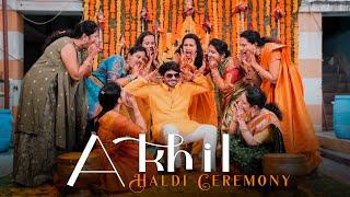 AKHIL || BEST HALDI CEREMONY 2022 || ZOOM IN MOMENTZ || ULTRA HD || HYDERABAD ||