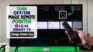 LG TV Magic Remote: How to Turn Pointer/Mouse Cursor Off! [Disable on webOS]