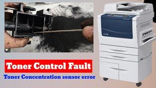 Toner Control System Fault Toner Concentration sensor error - Xerox Work Centre 5855-5890