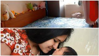 Vlog । Baby massage,part 1||How to Setup babies bed?||Priya Mixture Uchil