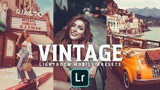 100 Vintage Presets - Lightroom Mobile Presets Free DNG XMP | How to Edit Vintage | Vintage Preset