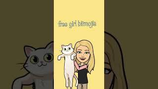 free girl bitmojis!  #shorts