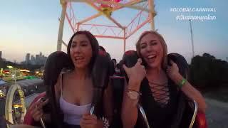 Thai Girl On Roller Coaster UNCENSORED NIP SLIP!!!