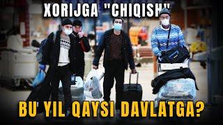 Xorijga "chiqish". Bu yil qaysi davlatga?